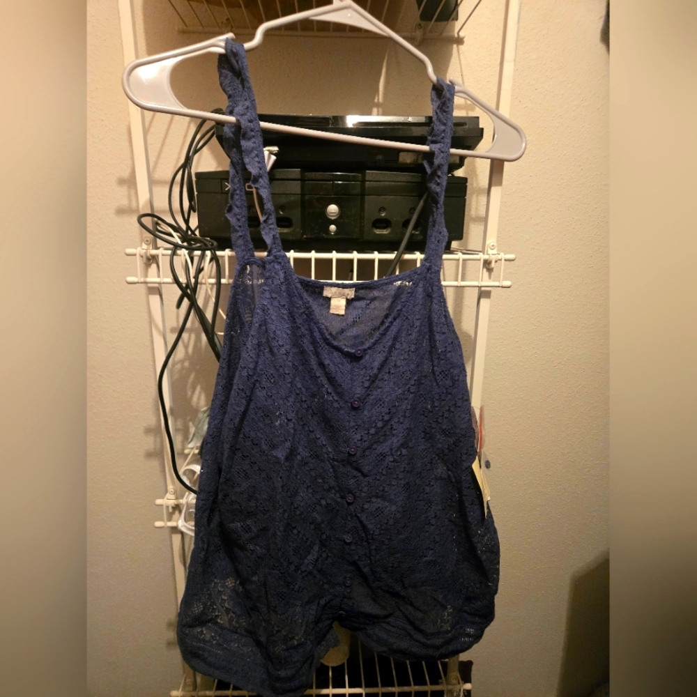 BRAND NEW NWT Hinge Navy Blue (XL) Tank Top